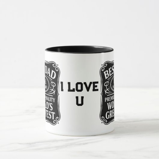 最高のパパ マグカップ (中央)