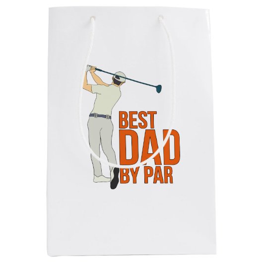 最高のパパ ミディアムペーパーバッグ (正面)