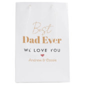 最高のパパ ミディアムペーパーバッグ (正面)