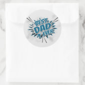 最高のパパ ラウンドシール (バッグ)