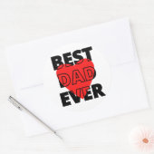 最高のパパ ラウンドシール (封筒)