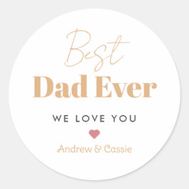 最高のパパ ラウンドシール