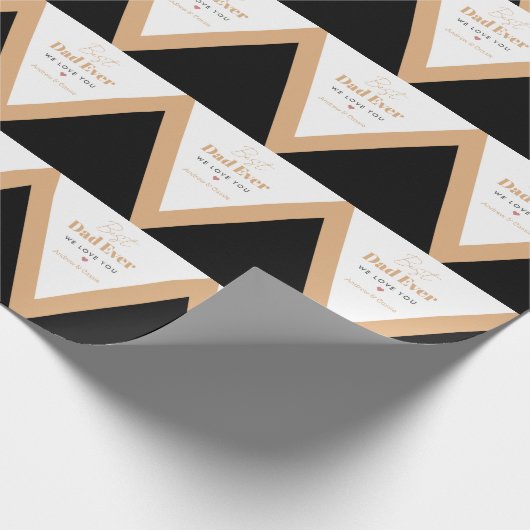 最高のパパ ラッピングペーパー (角)