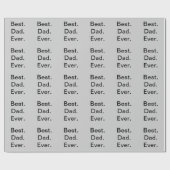 最高のパパ ラッピングペーパー (フラット)