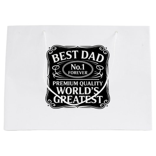 最高のパパ ラージペーパーバッグ (正面)