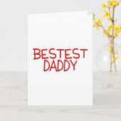 最高のパパ・レッド カード (黄色い花)