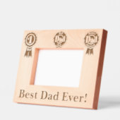 最高のパパ! レーザー彫刻フレーム (左)