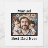 最高のパパ ワインラベル (シングルラベル)