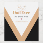 最高のパパ ワインラベル (シングルラベル)