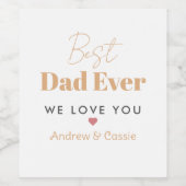 最高のパパ ワインラベル (シングルラベル)