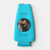 最高のパパ |写真カスタムと文字父の日 ボトルクーラー (正面)