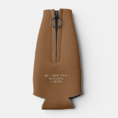 最高のパパ |写真カスタムと文字父の日 ボトルクーラー (裏面)