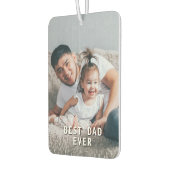 最高のパパ – 写真カスタム写真 カーエアーフレッシュナー (左)