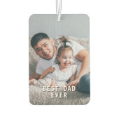 最高のパパ – 写真カスタム写真 カーエアーフレッシュナー (裏面)