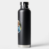 最高のパパ | 写真テンプレートパーソナライズされた ウォーターボトル (左面)