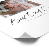 最高のパパ |写真モダンのカスタム ポスター (角)