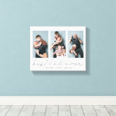 最高のパパ |写真数々の父の日の形見 キャンバスプリント (インサイチュ (ウッドフロア))