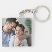 最高のパパ |写真 キーホルダー (裏面)