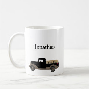最高のパパ!古いトラック用コーヒーカップマグ コーヒーマグカップ