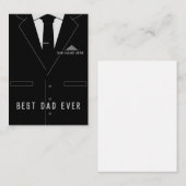 最高のパパ – 名前/文字を追加 – カスタマイズ ノートカード (正面/裏面)