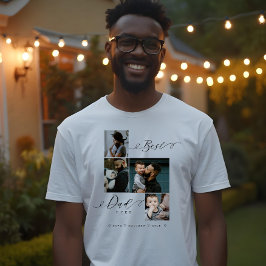 最高のパパ |家族の写真を保存 トライブレンドTシャツ