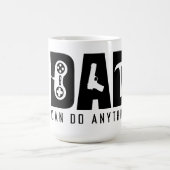 最高のパパ:引用文、ギフトアイディア、素晴らしい方法 コーヒーマグカップ (中央)