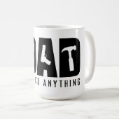 最高のパパ:引用文、ギフトアイディア、素晴らしい方法 コーヒーマグカップ (正面右)