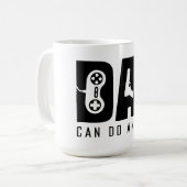 最高のパパ:引用文、ギフトアイディア、素晴らしい方法 コーヒーマグカップ (正面左)