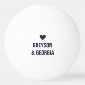 最高のパパ |手でレターフォトピンポンボール 卓球ボール (裏面)