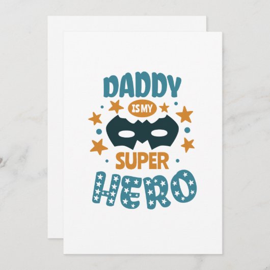 最高のパパ  招待状 (正面/裏面)