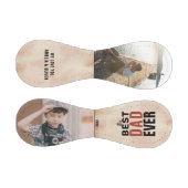 最高のパパ 水彩 父の日 2枚の写真 コラージュ 野球ボール (パネル)