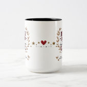 最高のパパ – 永遠の感謝 ツートーンマグカップ (中央)