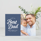 最高のパパ |父の日の写真カード カード (スタンド正面)