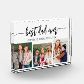 最高のパパ – 父の日の写真コラージュ フォトブロック (左)