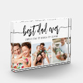 最高のパパ – 父の日の写真コラージュ フォトブロック (左)
