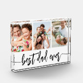 最高のパパ – 父の日の写真コラージュ フォトブロック (左)