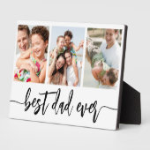 最高のパパ – 父の日の写真コラージュ フォトプラーク (側面)