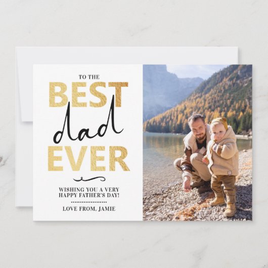 最高のパパ |父の日の写真 (正面)