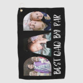 最高のパパ |父の日の写真 ゴルフタオル (正面)