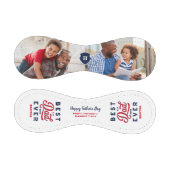 最高のパパ |父の日の写真&モノグラム 野球ボール (パネル)