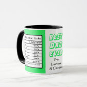 最高のパパ |父の日の属おもしろい性（緑） マグカップ (正面左)