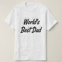 最高のパパ 父の日の黒文字Tシャツ