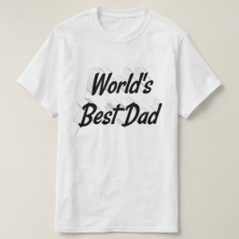 最高のパパ 父の日の黒文字Tシャツ Tシャツ