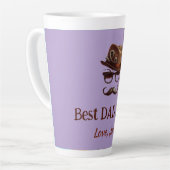 最高のパパ – 父の日パーソナライズされたの贈り物 カフェラテマグ (左アングル)