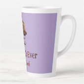 最高のパパ – 父の日パーソナライズされたの贈り物 カフェラテマグ (右)