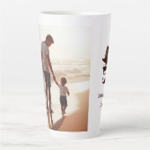 最高のパパ – 父の日パーソナライズされたの贈り物 カフェラテマグ (正面)