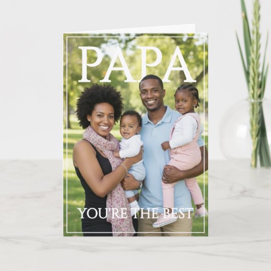 最高のパパ！父の日フォトギフト シーズンカード (正面)