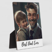 最高のパパ |父の日フォトコラージュプラーク フォトプラーク (側面)