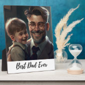 最高のパパ |父の日フォトコラージュプラーク フォトプラーク (側面)