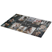 最高のパパ | 父の日12写真コラージュ カッティングボード (角)